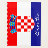 Kroatische vlag met aangepaste tekst planner (Voorkant)