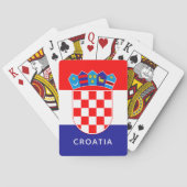 Kroatische vlag met tekst pokerkaarten (Achterkant)