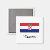 Kroatische vlag ontwerp magneet (Voorkant / Achterkant)