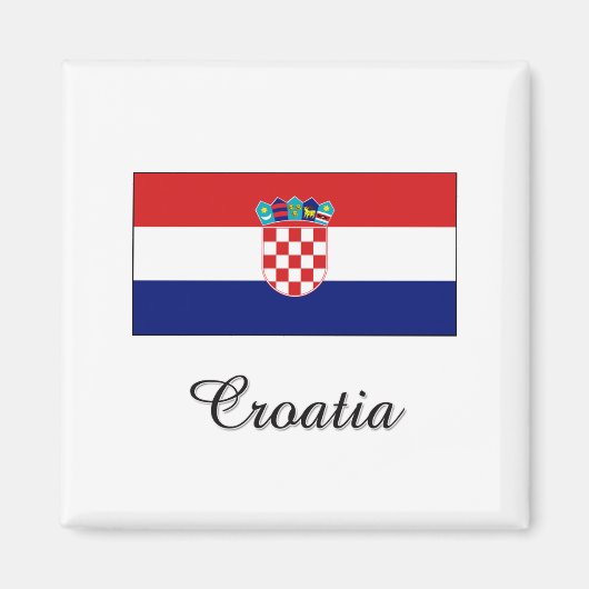 Kroatische vlag ontwerp magneet (Voorkant)