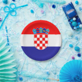 Kroatische vlag papieren bordje (Feest)