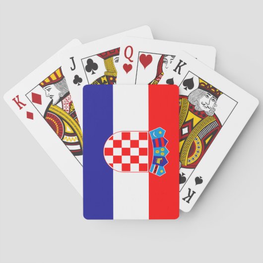 Kroatische vlag pokerkaarten (Achterkant)