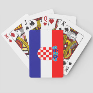 Kroatische vlag pokerkaarten