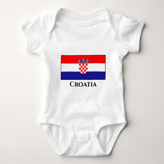 Kroatische vlag romper (Voorkant)