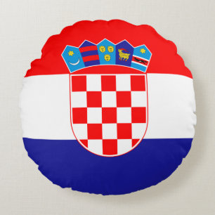 Kroatische vlag rond kussen