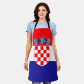 Kroatische vlag schort (Gedragen)