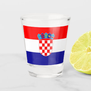 Kroatische vlag shot glas