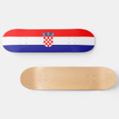 Kroatische vlag skateboard (Horizontaal)