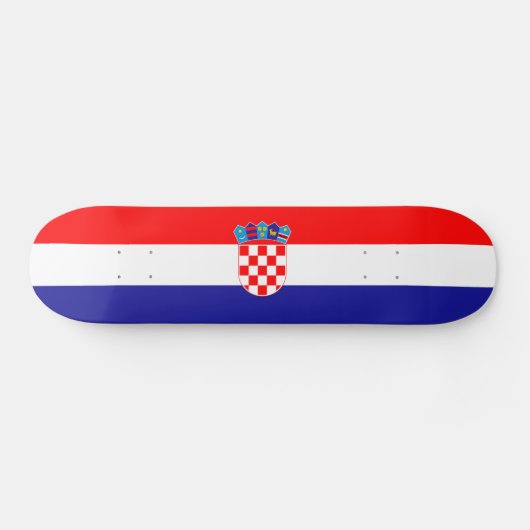 Kroatische vlag skateboard (Horizontaal)