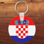 Kroatische vlag sleutelhanger (Voorkant)