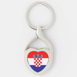 Kroatische vlag sleutelhanger