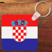 Kroatische vlag sleutelhanger (Achterkant)