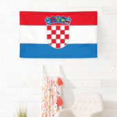 Kroatische vlag spandoek (Insitu)