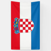 Kroatische vlag spandoek (Verticaal)