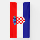 Kroatische vlag spandoek (Verticaal)
