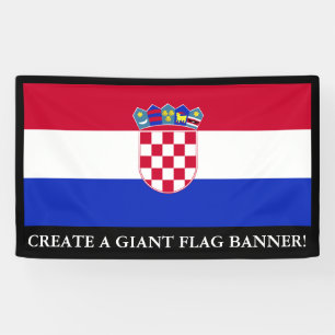 Kroatische vlag spandoek