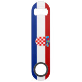 Kroatische vlag speed flessenopener (Achterkant)
