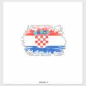 Kroatische vlag sticker (Vel)