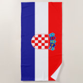 Kroatische vlag strandlaken (Voorkant)