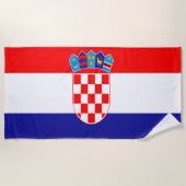 Kroatische vlag strandlaken (Voorkant)