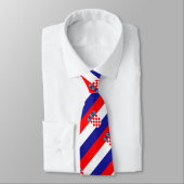 Kroatische vlag stropdas (Gebonden)