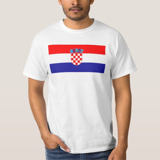 Kroatische vlag t-shirt (Voorkant)