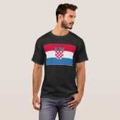 Kroatische vlag t-shirt (Voorkant volledig)
