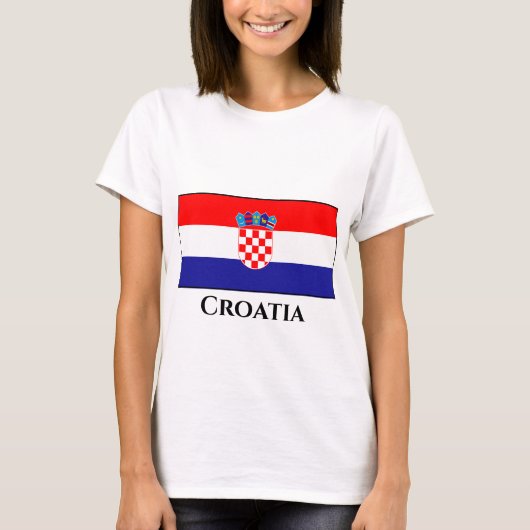 Kroatische vlag t-shirt (Voorkant)