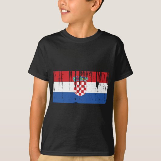 Kroatische vlag t-shirt (Voorkant)