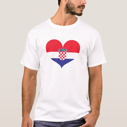 Kroatische vlag t-shirt (Voorkant)