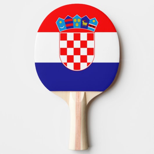 Kroatische vlag tafeltennisbatje (Voorkant)