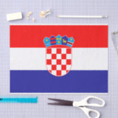 Kroatische vlag tissuepapier (Craft)
