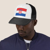 Kroatische vlag trucker pet (In situ)