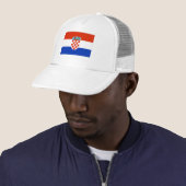 Kroatische vlag trucker pet (In situ)