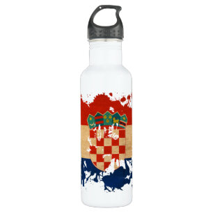 Kroatische vlag waterfles 