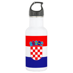 Kroatische vlag waterfles 