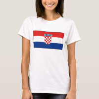 Kroatische vlag x kaart T-Shirt