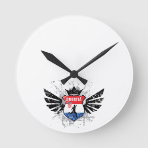 Kroatische voetbal ronde klok