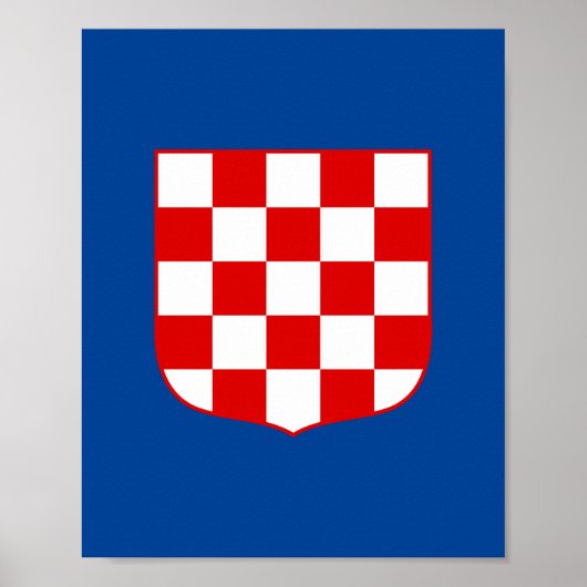 Kroatische wapenschild poster (Voorkant)