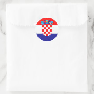 Kroatische wapenstilstand Hrvatski Grb Classic Rou Ronde Sticker