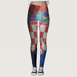 Kroatische zijde vlag leggings