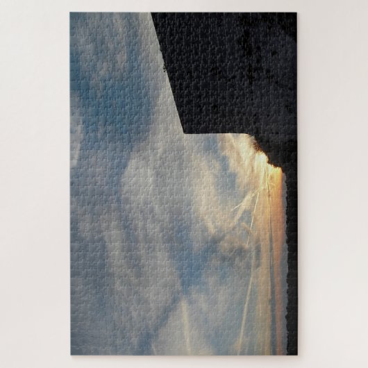 Kroatische zonsondergang legpuzzel (Verticaal)