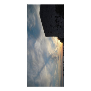 Kroatische zonsondergang reclamekaart