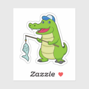 Krocodile Vist Fisher Finshing rod Sticker