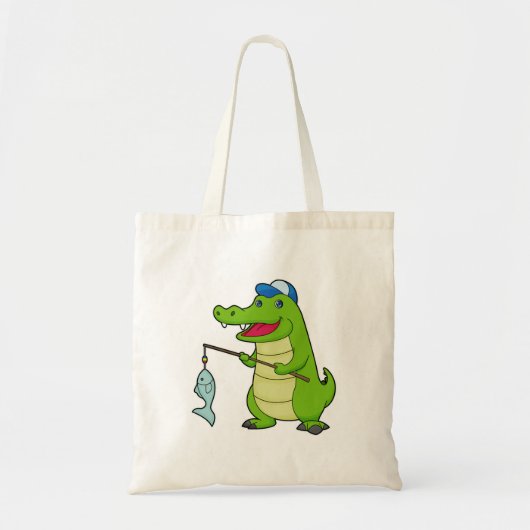 Krocodile Vist Fisher Finshing rod Tote Bag (Voorkant)