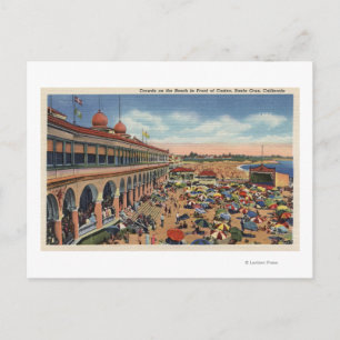Kroegen op de strand voor Casino Briefkaart