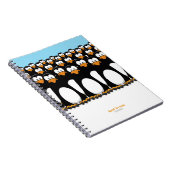Kroes van Cartoon Penguins Notitieboek (Rechterzijde)