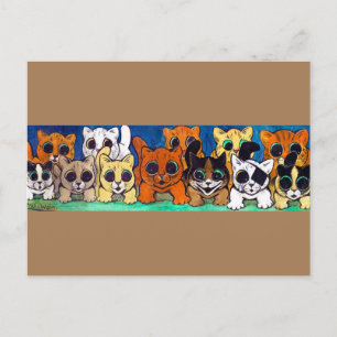 Kroes van katten, Louis Wain Briefkaart