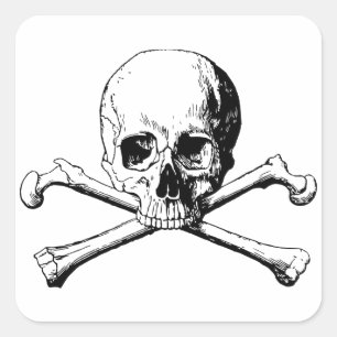 Kroesbeenschil Vierkante Sticker