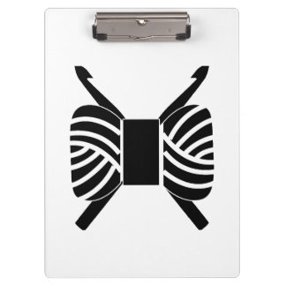 Kroeshaken en rolschaatsen klembord